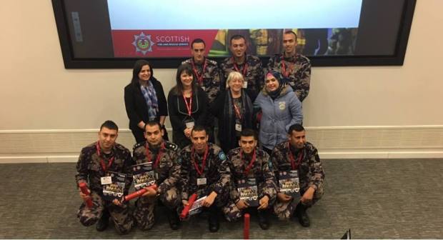 Clare Haughey MSP &amp; Cllr Katy Loudon with the Palestinian delegation